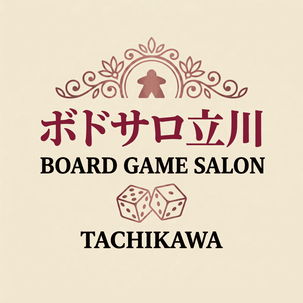 ボードゲームサロン立川 ロゴ